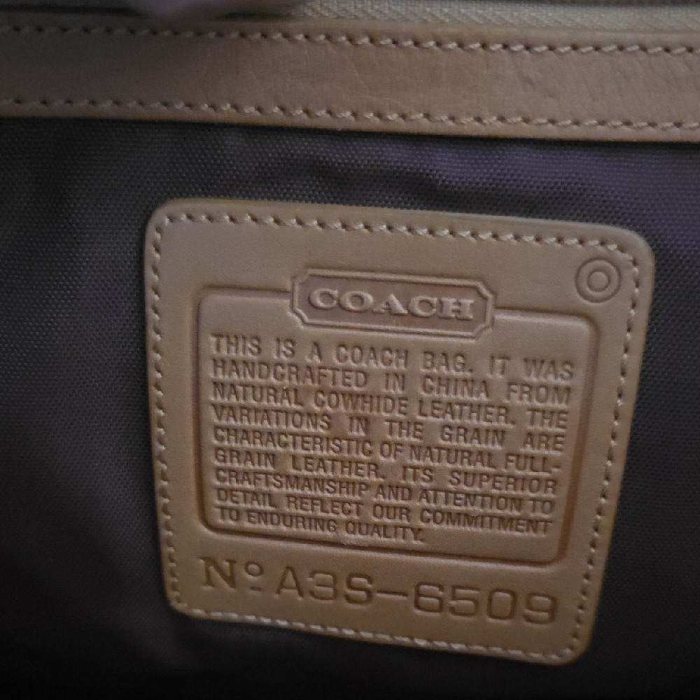 COACH 6509 Vintage Tote Shoulder Bag Leather Brown Gold Hardware